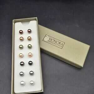 Honora Freshwater Pearl Stud Earrings In Box